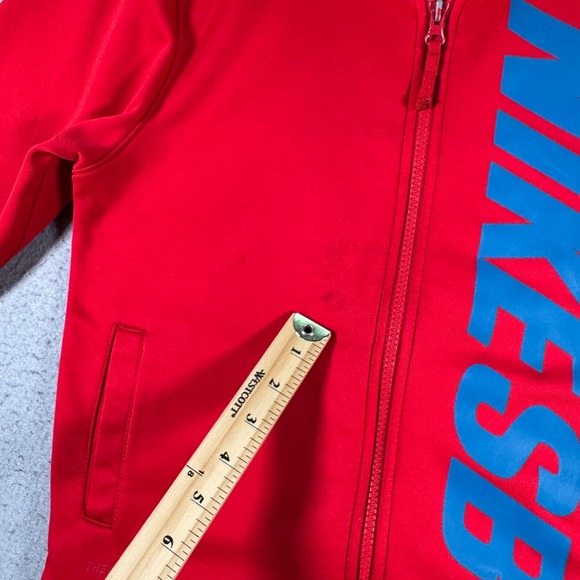 Nike SB Hoodie Sweatshirt Youth Large Red Therma Fit Logo Skateboard Sportswear - Picture 5 of 12